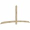 Ekena Millwork Bellingham Rough Sawn Timber Gable Bracket, Douglas Fir, 108"W x 45"H x 2"D x 4"F, 10/12 Pitch GBW108X45X0204BEL00RDF - alternate 3